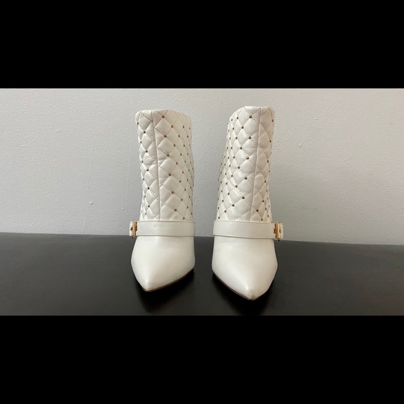 White/gold ankle boots - Picture 2 of 4